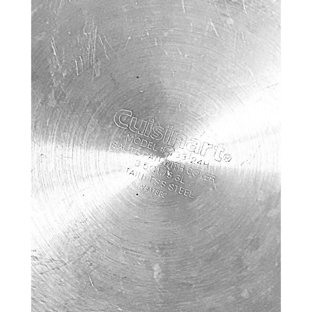 Cuisinart Sauté Pan 3.5 Qt.   #733-24H Stainless Steel Helper Handle No Cover - Picture 8 of 9